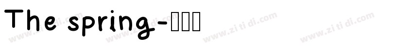 The spring字体转换